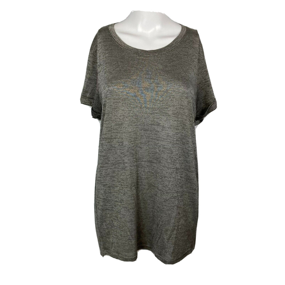 Vince T-Shirt Womens Sz S Heather Gray‎ Knit Short Sleeve Stretch Pullover Top
